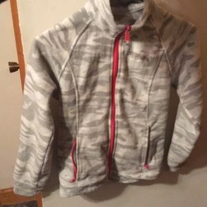 Colombia fleece zip up grey camo